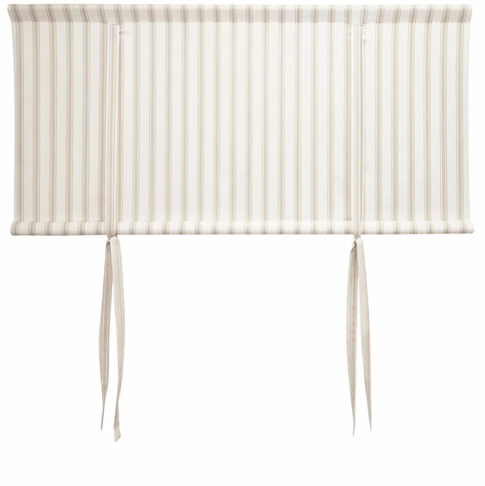 Madicken beige hissgardin – klassisk randig hissgardin