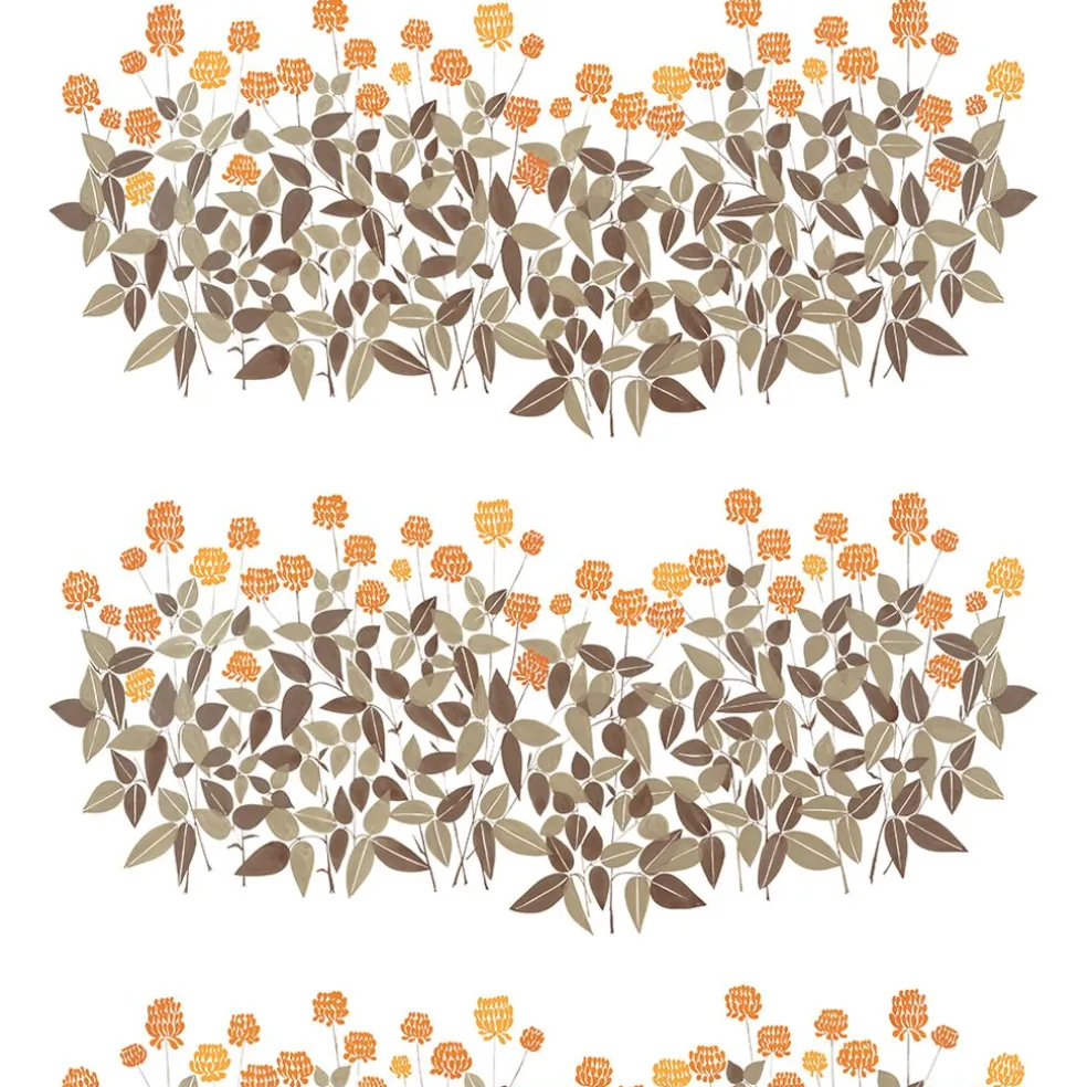 Ängsmark orange tyg
