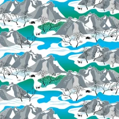 Norrland turkos tyg