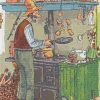 Pannkakor kökshandduk 40X60 - Ekelunds Linneväveri