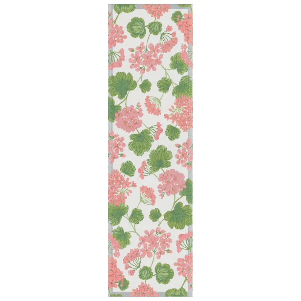 Pelargonia löpare 35X120 - Ekelunds Linneväveri