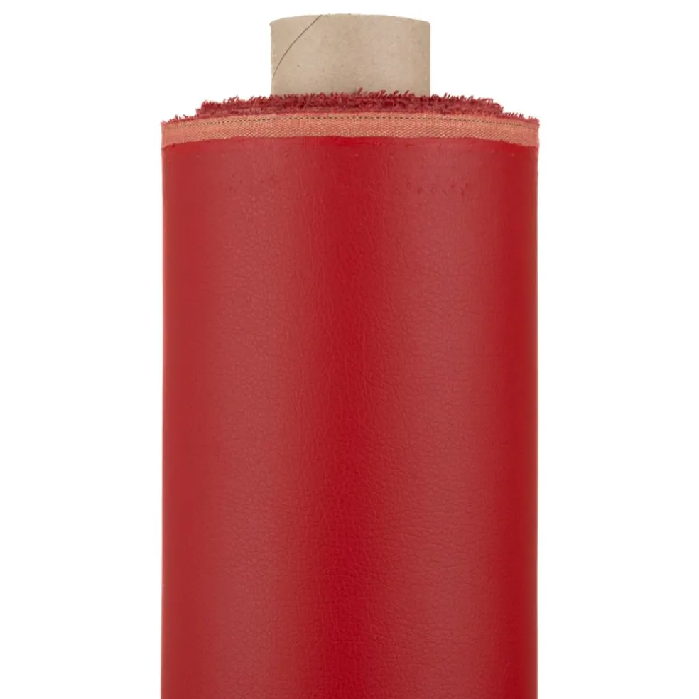 Plain röd fuskskinn