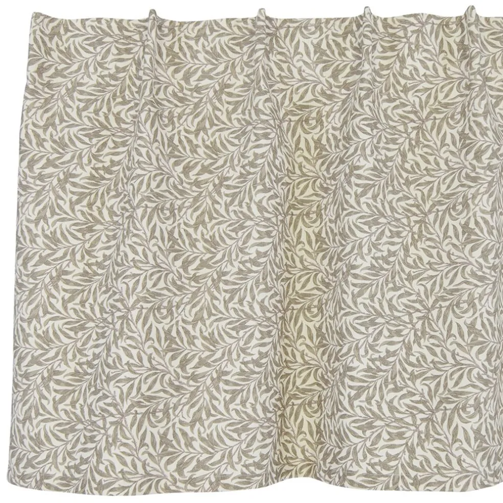 Ramas beige gardinkappa metervara med kvistar och blad
