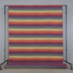 Retro stripes randigt multifärgat gobelängtyg