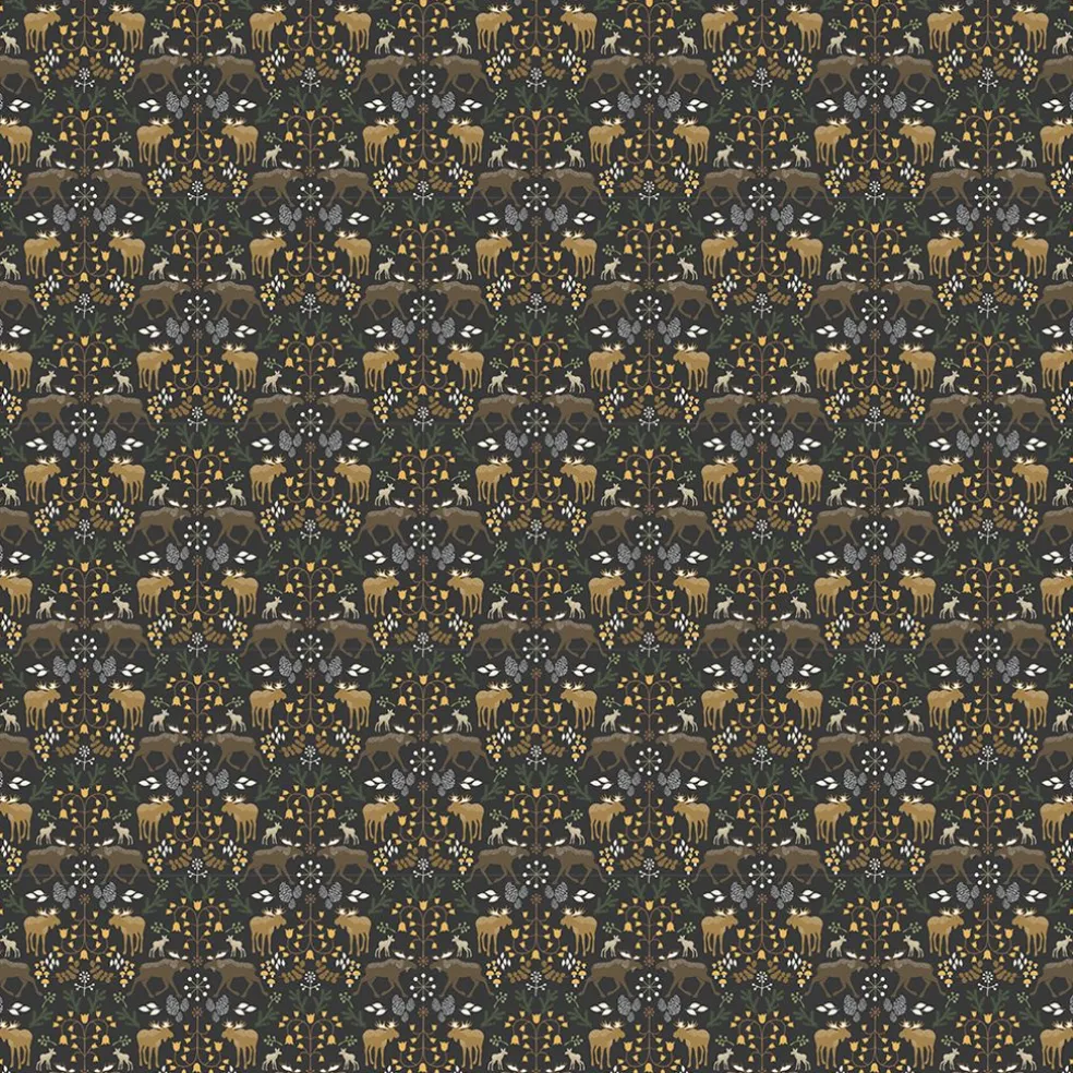 Skogens Konung svart - tyg