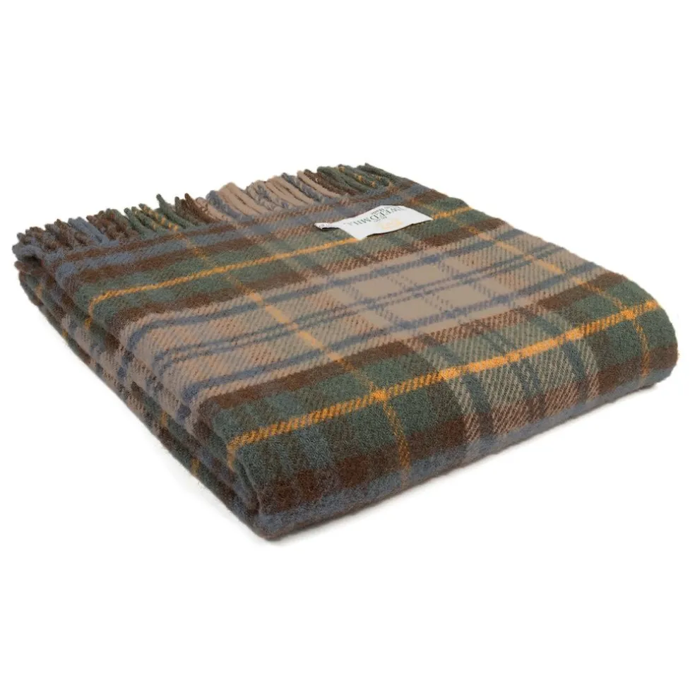 Skotskrutig ullpläd Antique Dress Gordon - 100% Ull, 150x183 cm
