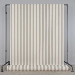 Straight Line outdoor beige randigt jacquardtyg
