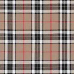 Tartan beige skotskrutigt tyg