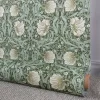 Textilvaxduk Grace grön - Klassisk blommig Arts and Crafts design