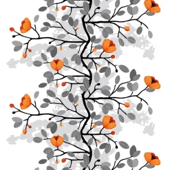 Textilvaxduk Ofelia orange