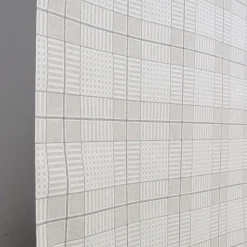Textilvaxduk ruta beige