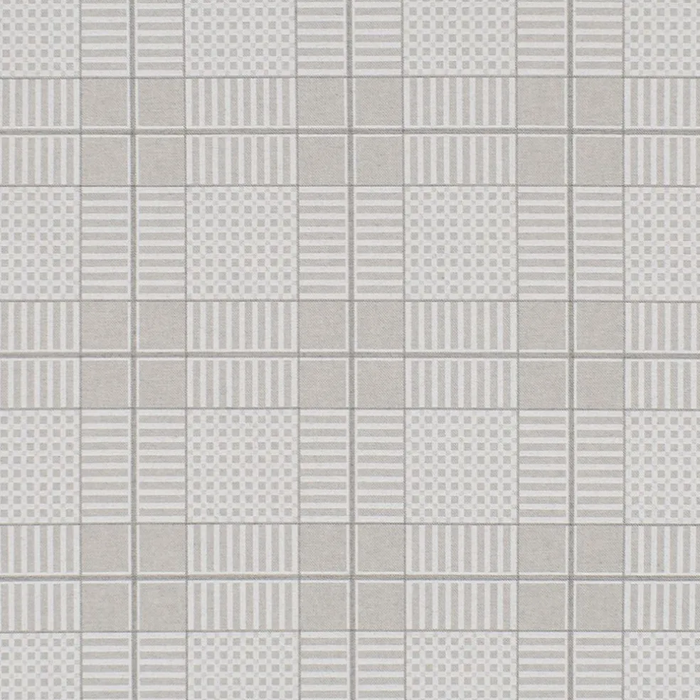 Textilvaxduk ruta beige