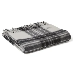 Ullpläd Tweedmill - Prestige Grey Dress Stewart, 100% Ull, 140 x 190 cm
