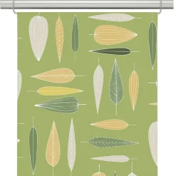 Under trädet grön panelgardiner