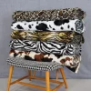 Velboa gulton zebra tyg – mjukt zebramönster