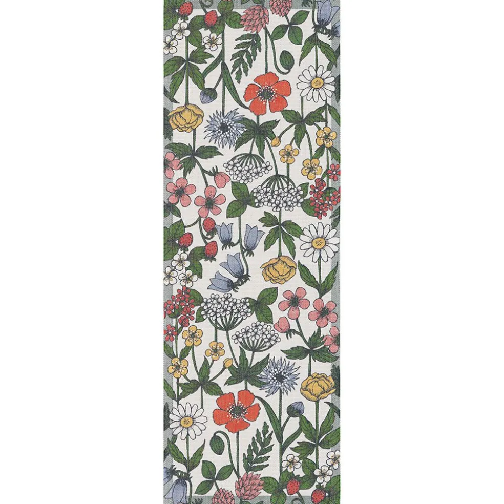 Vildblomster löpare 35x100 - Ekelunds Linneväveri