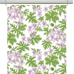 Westerlunds blomma panelgardin – Pelargoner & lantlig charm