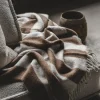Zara Blockstripe ljusbrun pläd